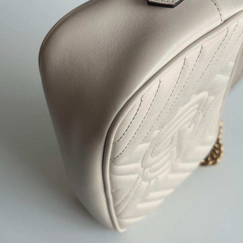 98新🤍 Gucci 古馳 GG 相機包 米白色-9