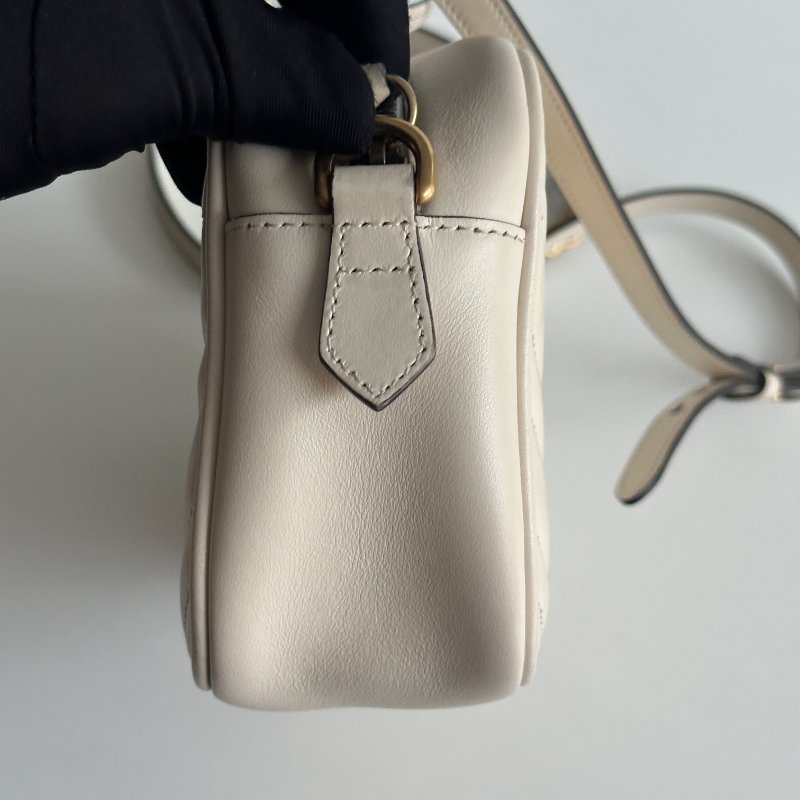 98新🤍 Gucci 古馳 GG 相機包 米白色-12