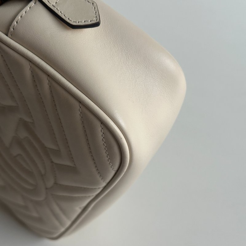 98新🤍 Gucci 古馳 GG 相機包 米白色-13