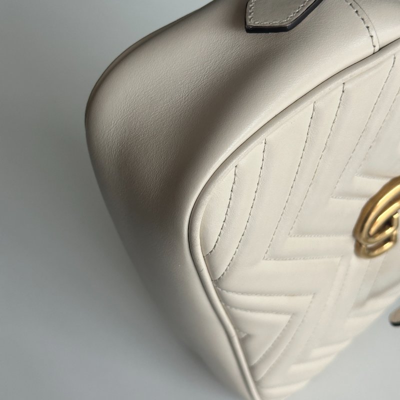 98新🤍 Gucci 古馳 GG 相機包 米白色-14