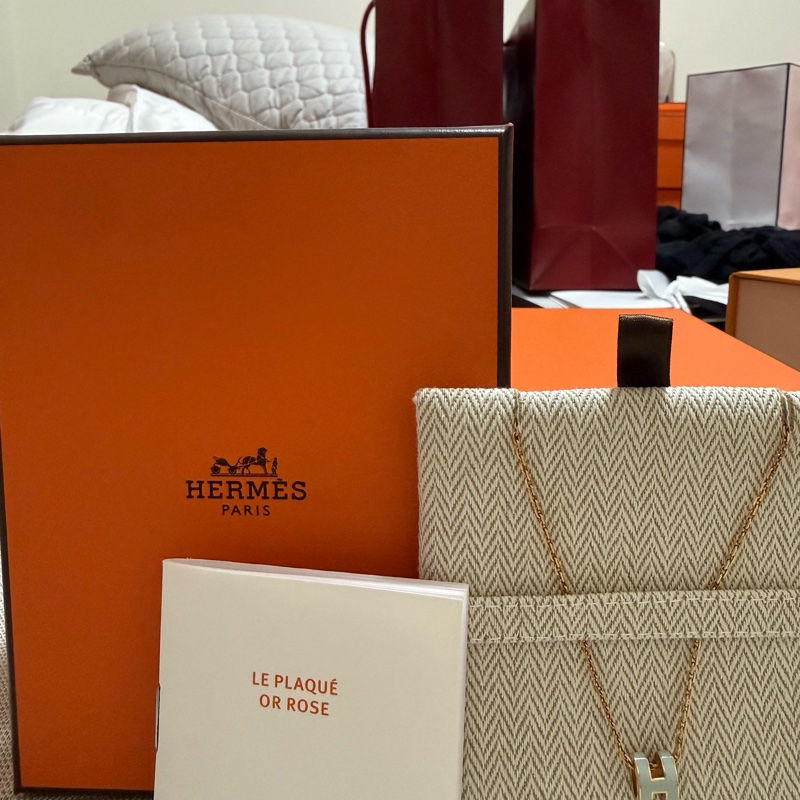 Hermès Pop H 項鍊｜Peppermint 薄荷綠 x Rose Gold 玫瑰金🤍-3