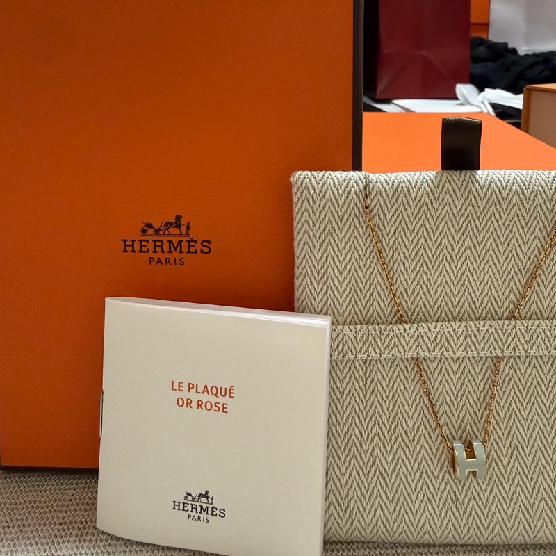 Hermès Pop H 項鍊｜Peppermint 薄荷綠 x Rose Gold 玫瑰金🤍-4