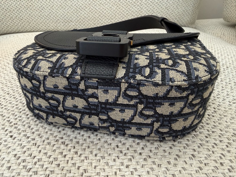 (誠可議) Dior Saddle 迷你翻蓋郵差包-經典老花logo馬鞍包-4