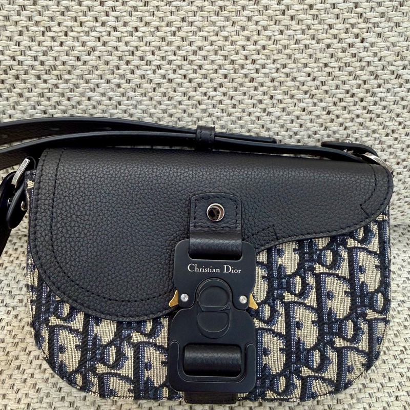 (誠可議) Dior Saddle 迷你翻蓋郵差包-經典老花logo馬鞍包-8