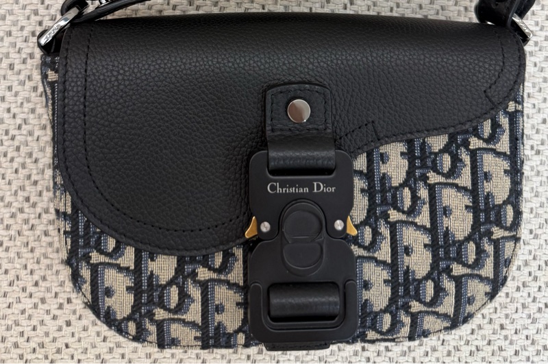 (誠可議) Dior Saddle 迷你翻蓋郵差包-經典老花logo馬鞍包-9