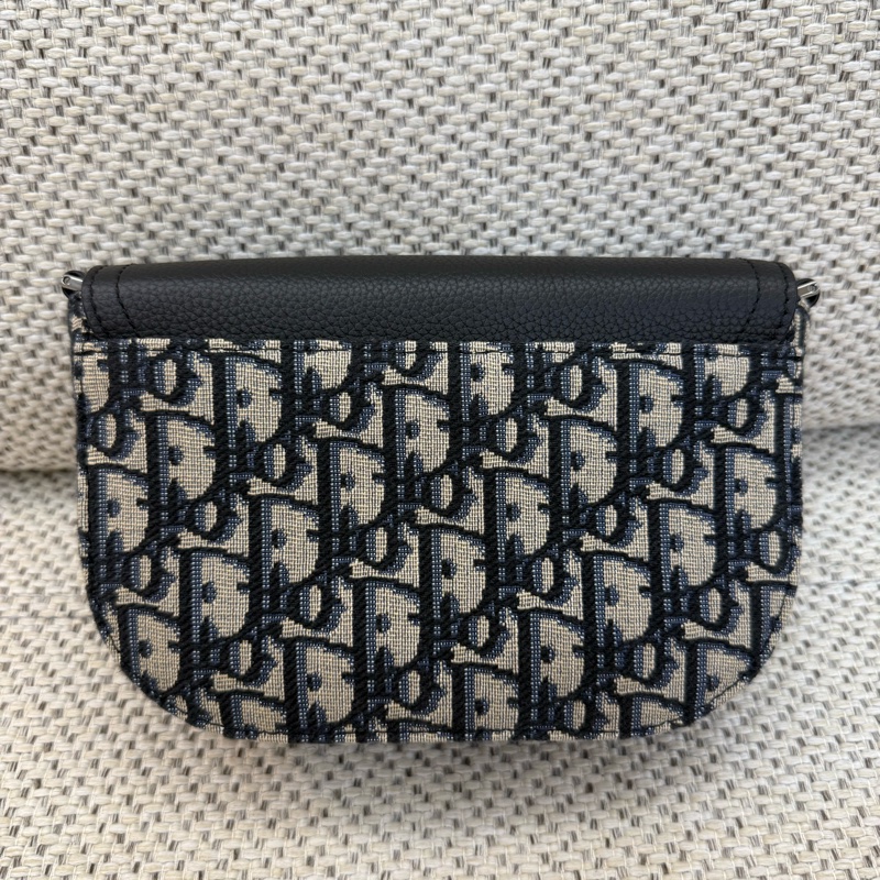 (誠可議) Dior Saddle 迷你翻蓋郵差包-經典老花logo馬鞍包-10