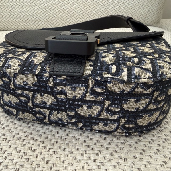 (誠可議) Dior Saddle 迷你翻蓋郵差包-經典老花logo馬鞍包-13