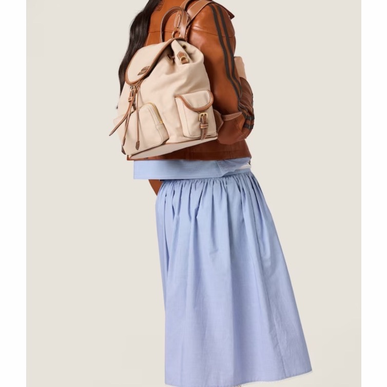 Miu Miu 女士 徽標雙肩包均碼碼25cm*12.5cm*29.5cm-2