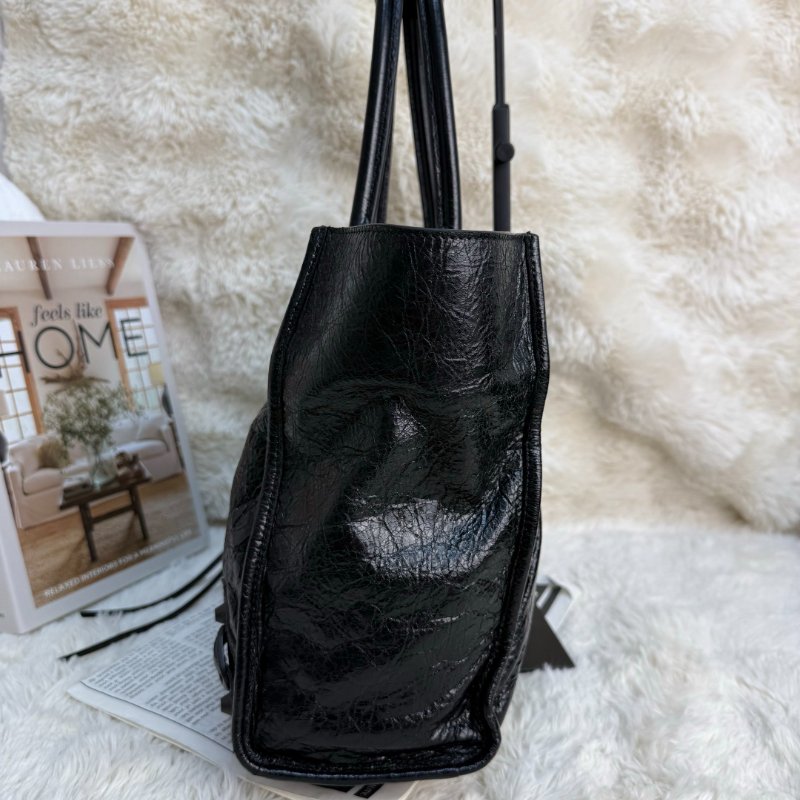 Balenciaga Le City 托特包 黑色 羊皮 小號-2