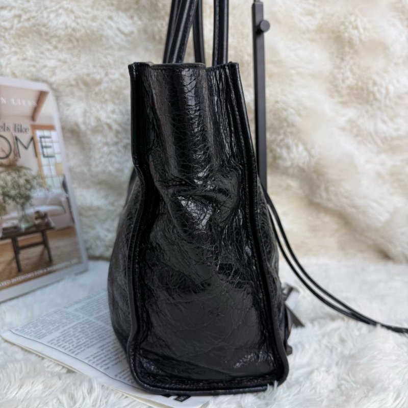 Balenciaga Le City 托特包 黑色 羊皮 小號-3