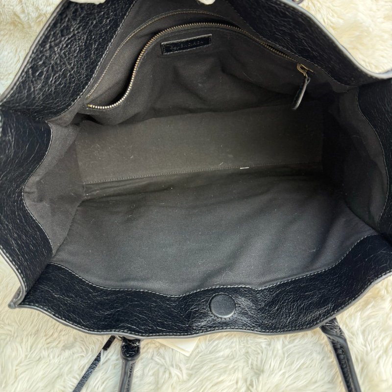 Balenciaga Le City 托特包 黑色 羊皮 小號-5