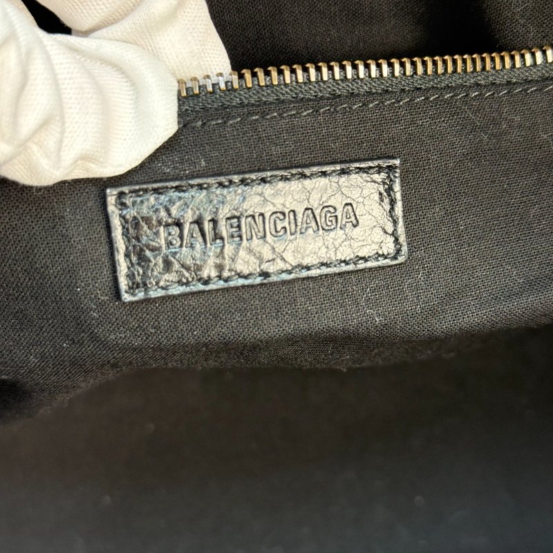 Balenciaga Le City 托特包 黑色 羊皮 小號-6