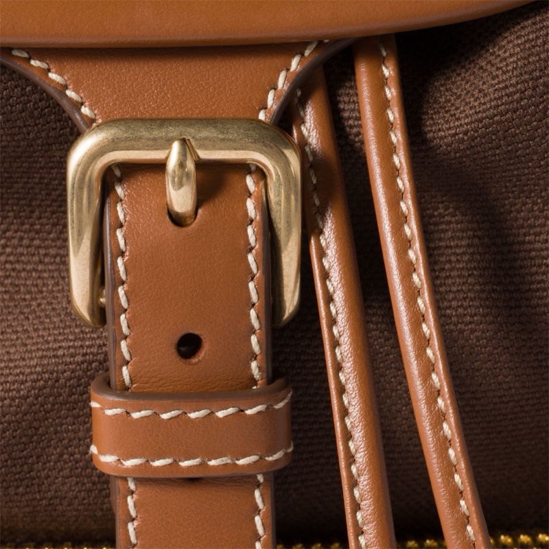 Miu Miu 女士 帆布皮質背包均碼碼25cm*12.5cm*29.5cm-4