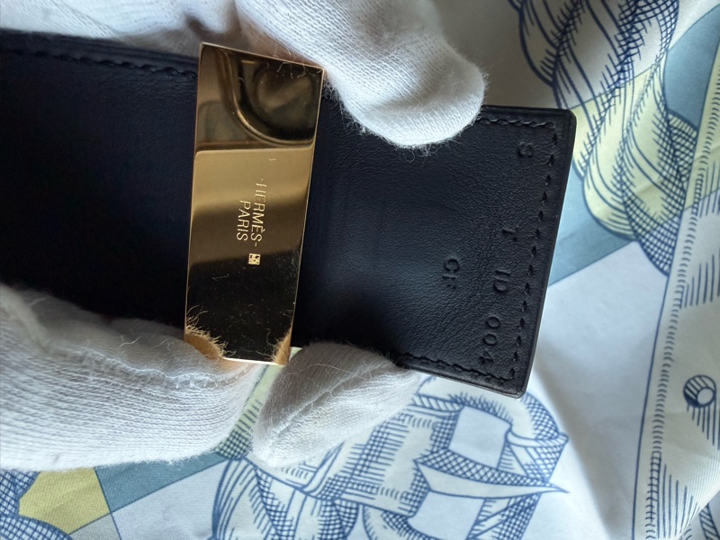 Hermes CDC 黑色皮手環S 號，9成新-5