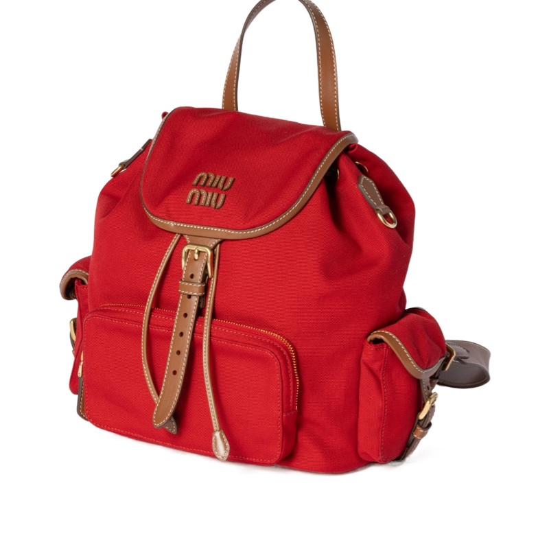 Miu Miu 女士 翻蓋雙肩包均碼碼25cm*12.5cm*29.5cm-6