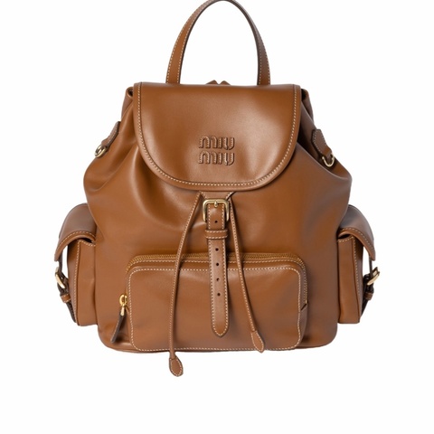 Miu Miu 女士 翻蓋雙肩包均碼碼29.5cm*12.5cm*25cm