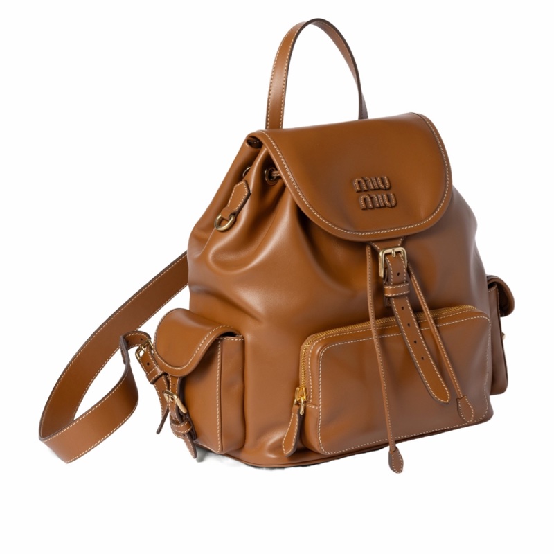 Miu Miu 女士 翻蓋雙肩包均碼碼29.5cm*12.5cm*25cm-2