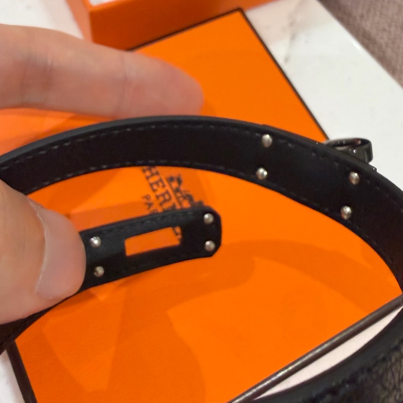 Hermès Kelly double tour  so black 山羊皮-1