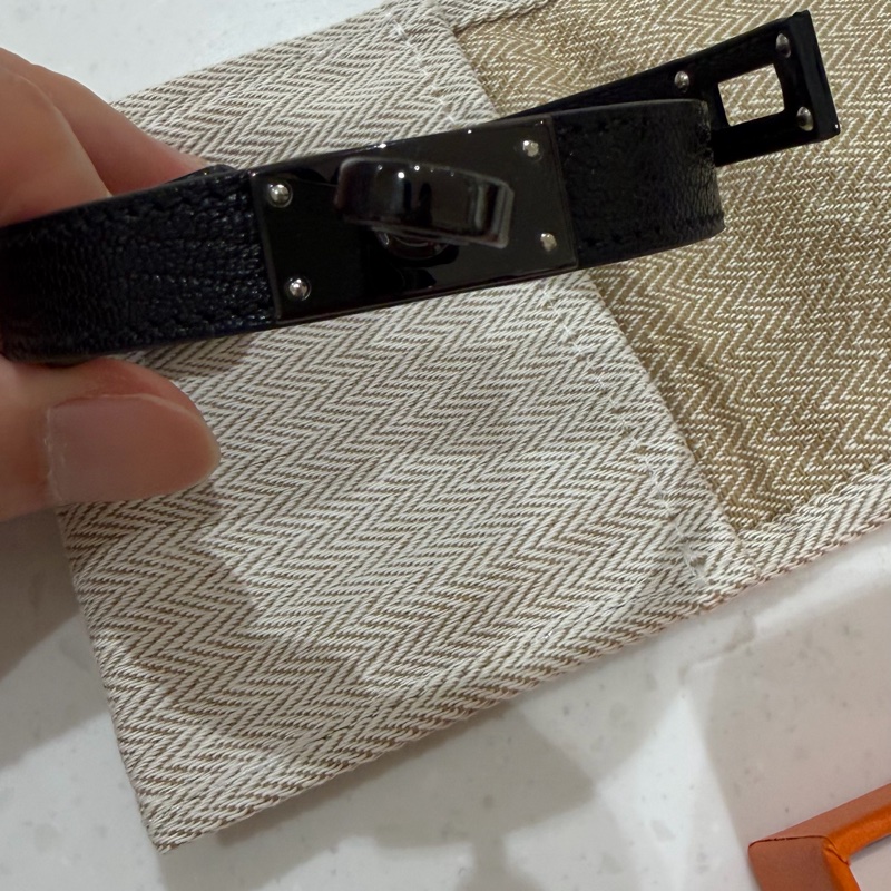 Hermès Kelly double tour  so black 山羊皮-3