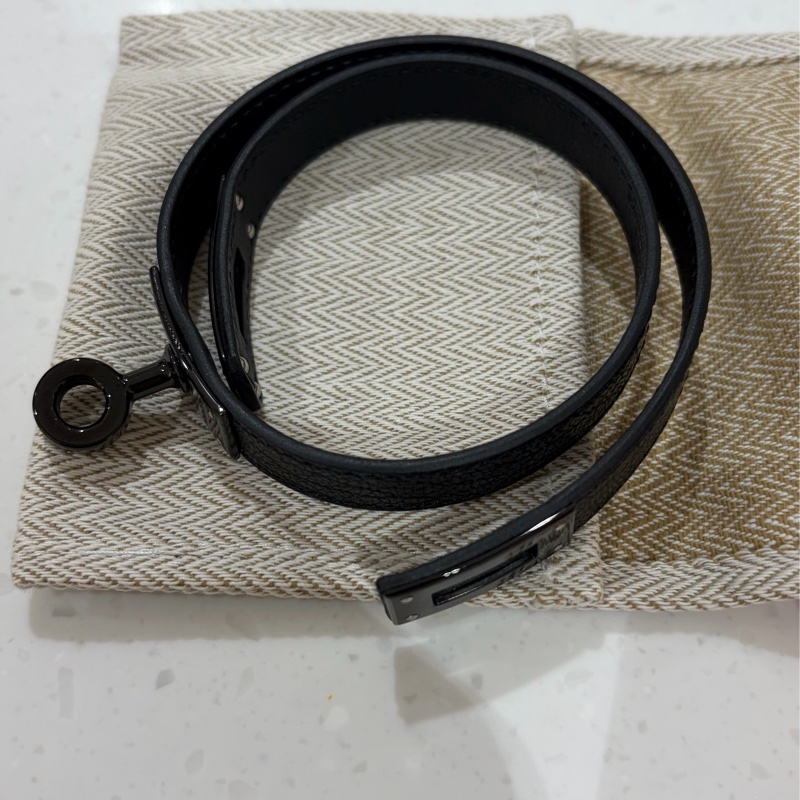 Hermès Kelly double tour  so black 山羊皮-7