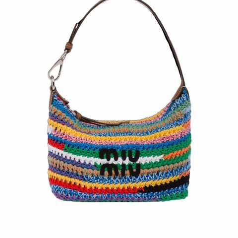 Miu Miu 女士 徽標細節手提包均碼碼18.5cm*10cm*14cm