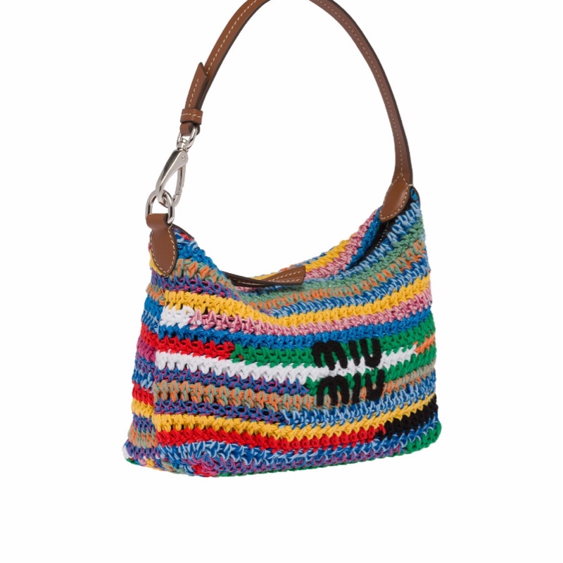 Miu Miu 女士 徽標細節手提包均碼碼18.5cm*10cm*14cm-1