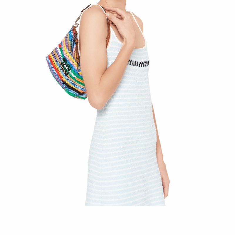 Miu Miu 女士 徽標細節手提包均碼碼18.5cm*10cm*14cm-4