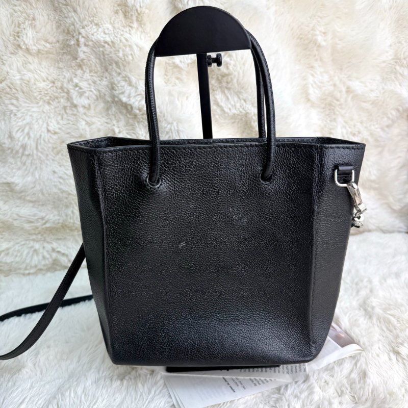 BALENCIAGA SHOPPING 購物袋 黑色 牛皮革 XXS 光面皮革-1