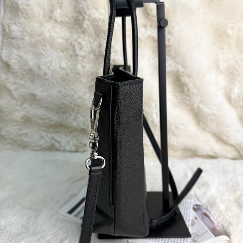 BALENCIAGA SHOPPING 購物袋 黑色 牛皮革 XXS 光面皮革-2