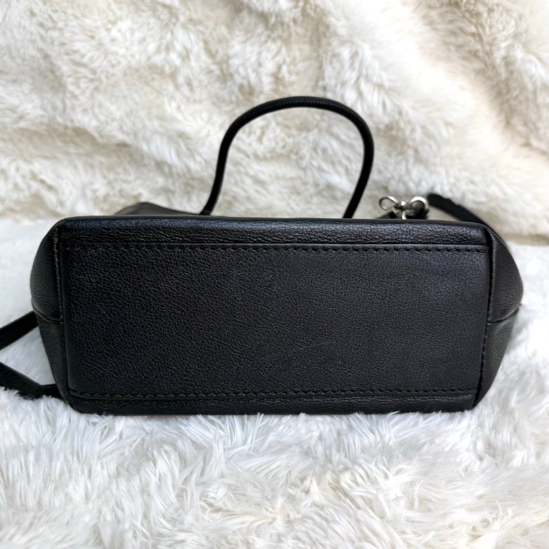 BALENCIAGA SHOPPING 購物袋 黑色 牛皮革 XXS 光面皮革-3