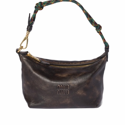 Miu Miu 女士 繩索手柄手拿包均碼碼18.5cm*10cm*14cm