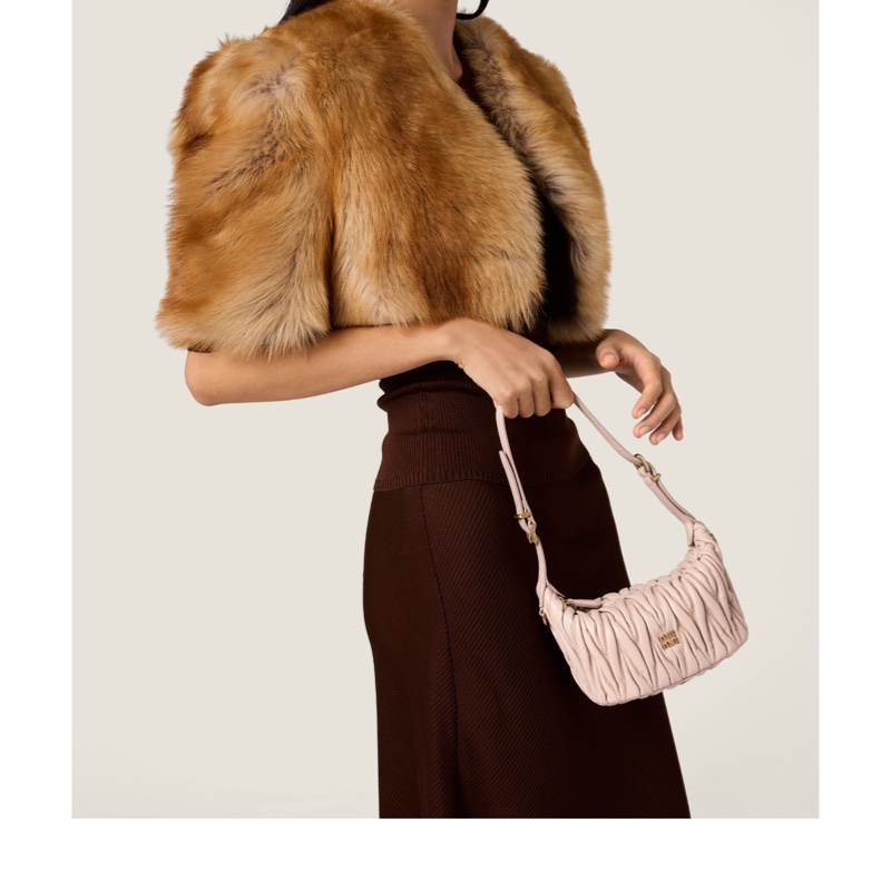 Miu Miu 女士 拉鍊單肩包均碼碼15cm*8cm*8.5cm-3