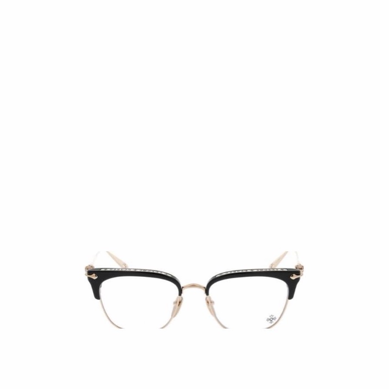 Chrome Hearts 男士 徽標平光鏡均碼碼眼鏡：鏡腿長：14.8 CM、鏡片直徑：5.4 CM、橋寬：1.9 CM-2
