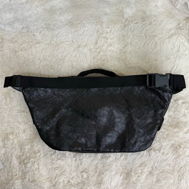 Balenciaga ARMY 腰包 炭黑色 羊皮 大號-1