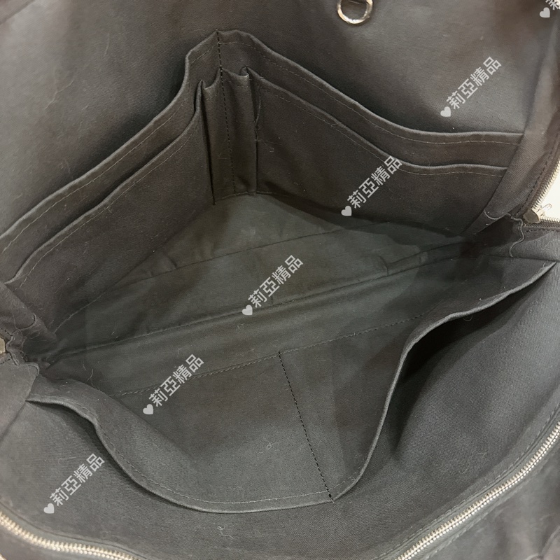 莉亞精品♡ LV黑色棋盤格手提公事包 二手美包-13