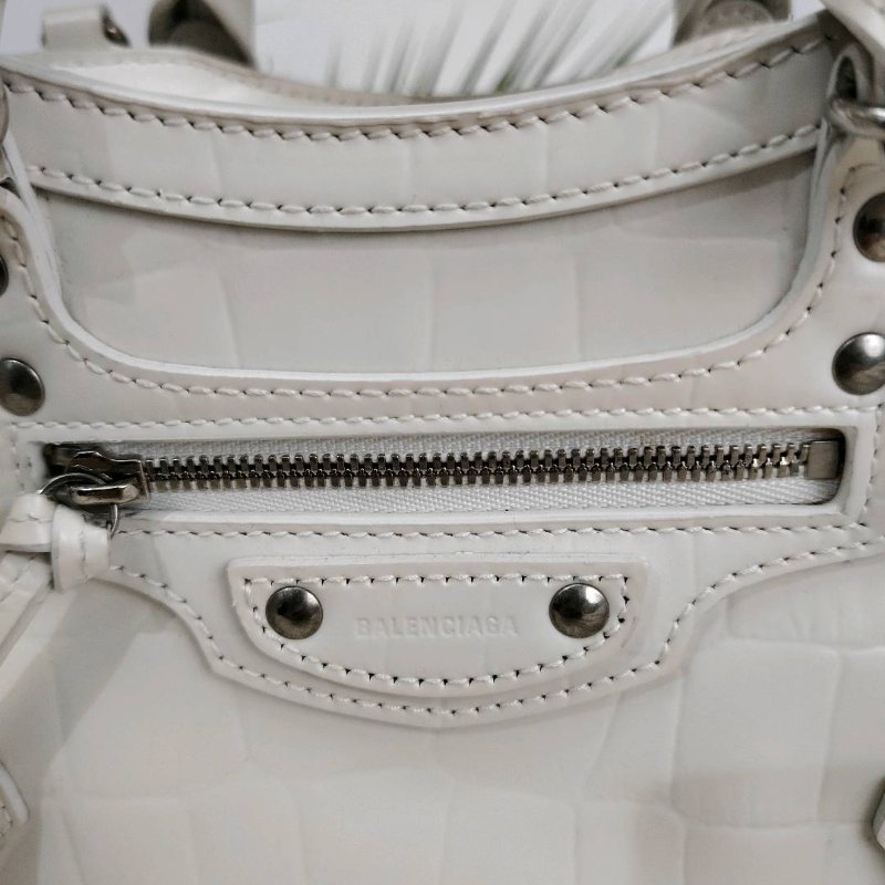 Balenciaga NEO CLASSIC手袋 白色 牛皮 mini-5