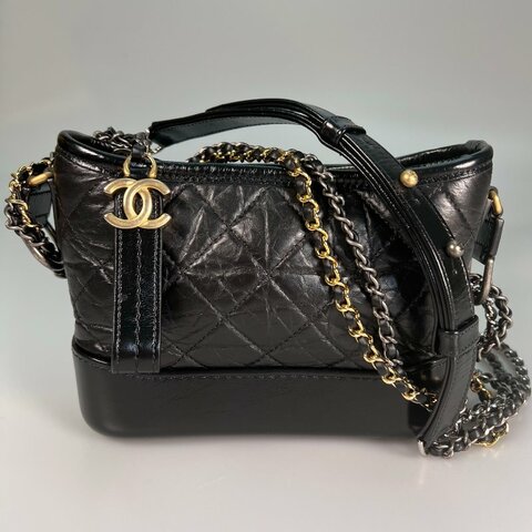 CHANEL 流浪包小號 黑 保卡款28開