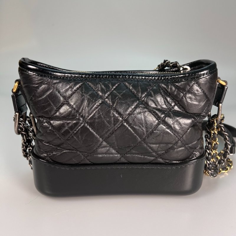 CHANEL 流浪包小號 黑 保卡款28開-1