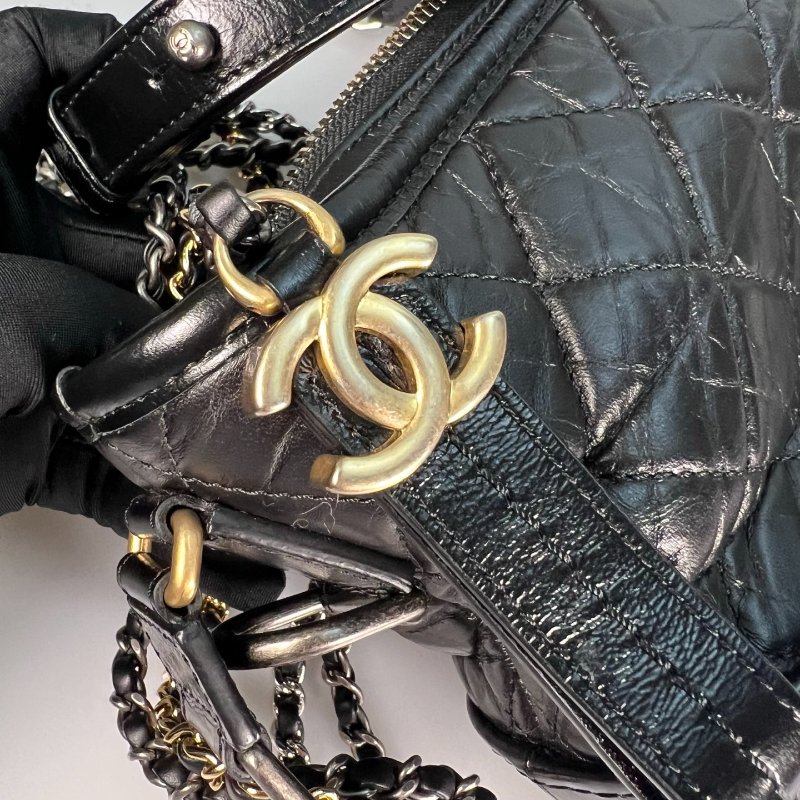 CHANEL 流浪包小號 黑 保卡款28開-7