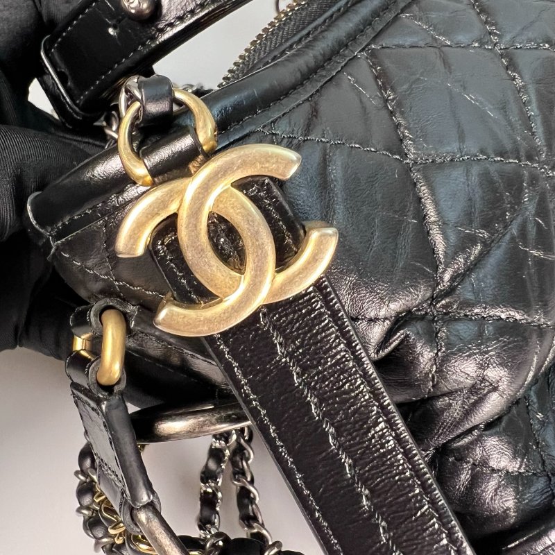 CHANEL 流浪包小號 黑 保卡款28開-8