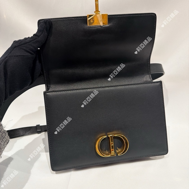 莉亞精品♡ Dior蒙田30 黑色 二手美包-11