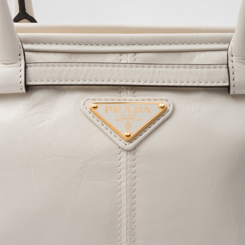 Prada 女士 中號Soft Lux徽標細節單肩包均碼碼中號、32cm*12cm*15.5cm-1