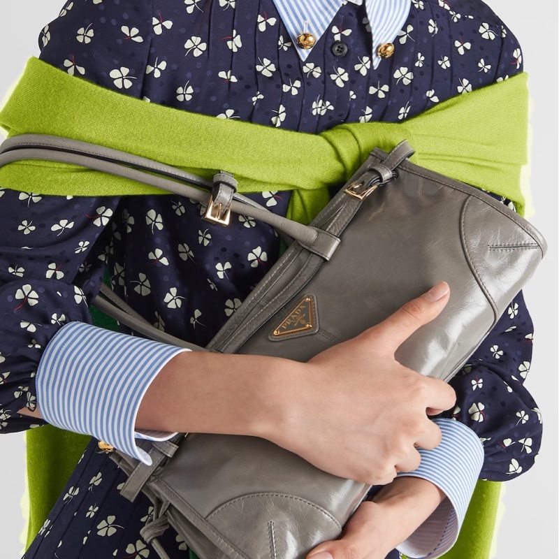 Prada 女士 中號徽標單肩包均碼碼中號、32cm*12cm*15.5cm-7
