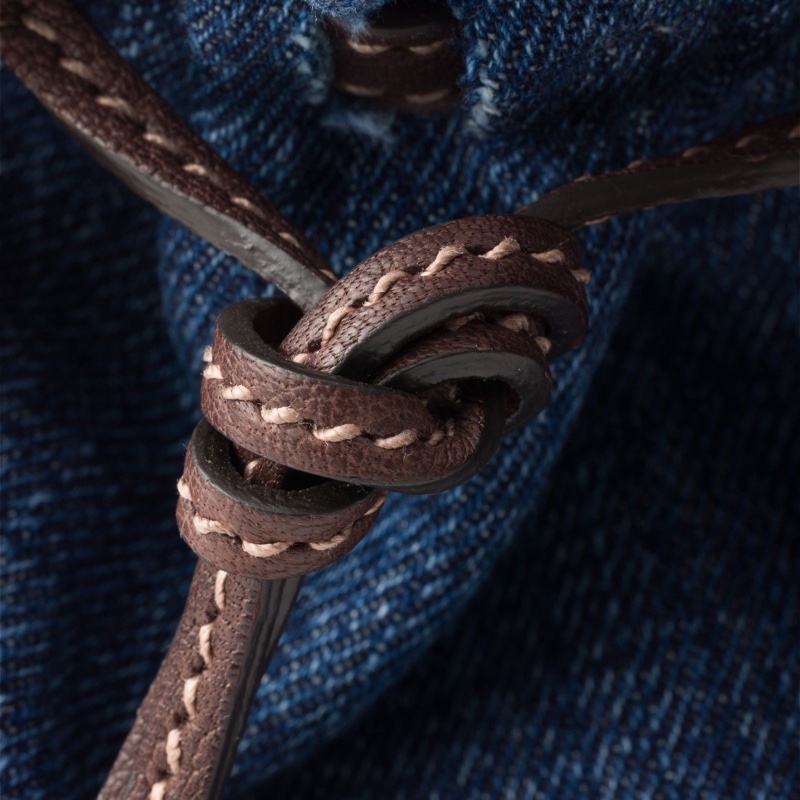 Prada 女士 Bonnie中號丹寧和皮革手袋均碼碼中號、32cm*12cm*15.5cm-2