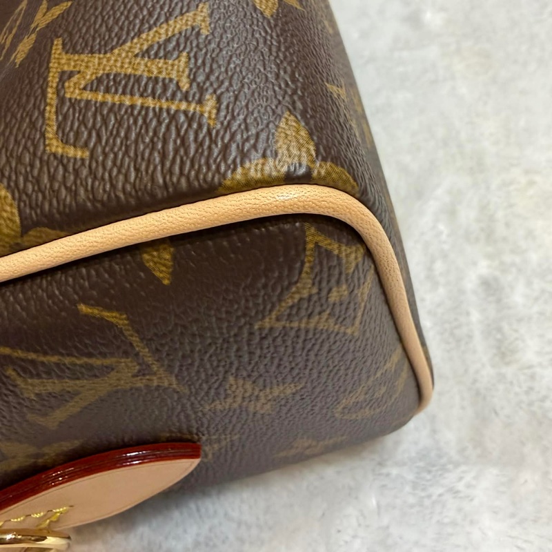 【全新全配】LV Speedy Bandoulière 20 經典老花 提花織帶-9