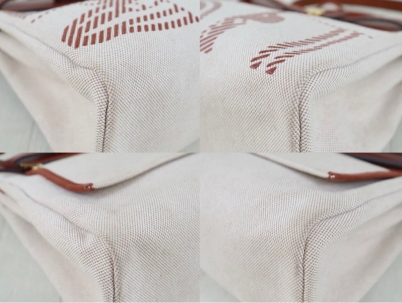 「JL精品代購」98新 Hermes 愛馬仕狂躁新娘herbag31 米拼紅棕金扣-4