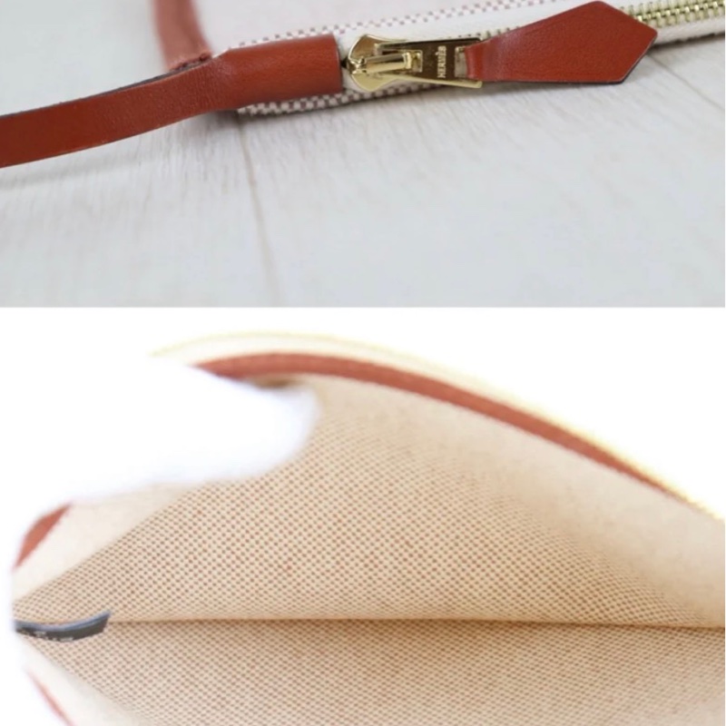 「JL精品代購」98新 Hermes 愛馬仕狂躁新娘herbag31 米拼紅棕金扣-18