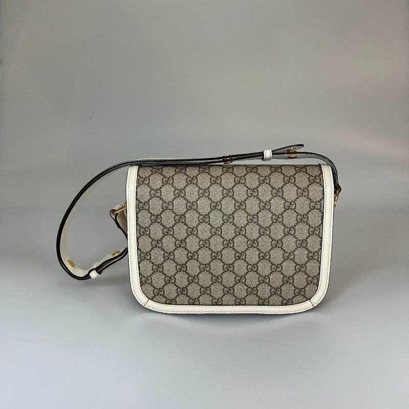 GUCCI 602204 白色1955肩背包 小號-1