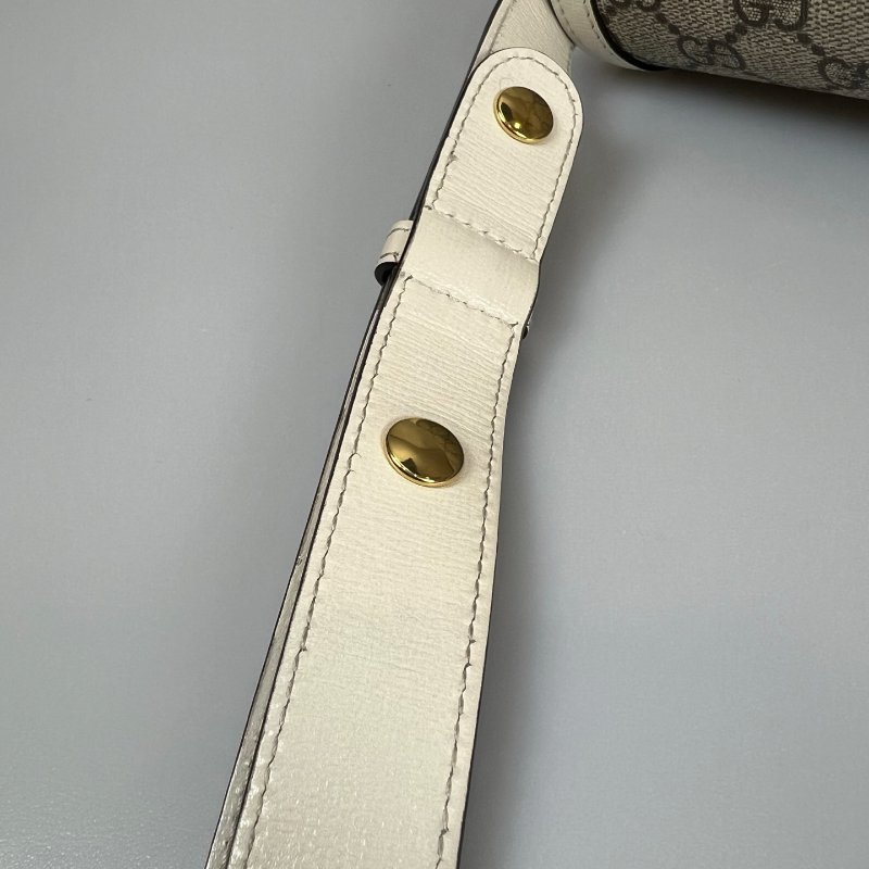 GUCCI 602204 白色1955肩背包 小號-10