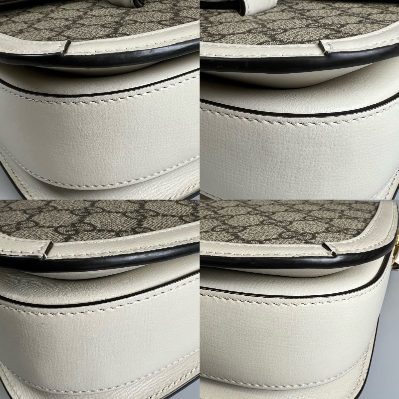 GUCCI 602204 白色1955肩背包 小號-13